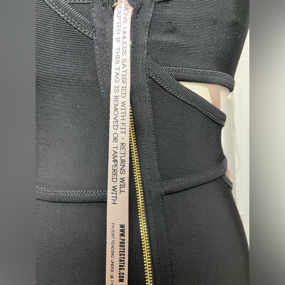 House of CB Miya Black Bandage Cut Out Dress S - Picture 7 of 9